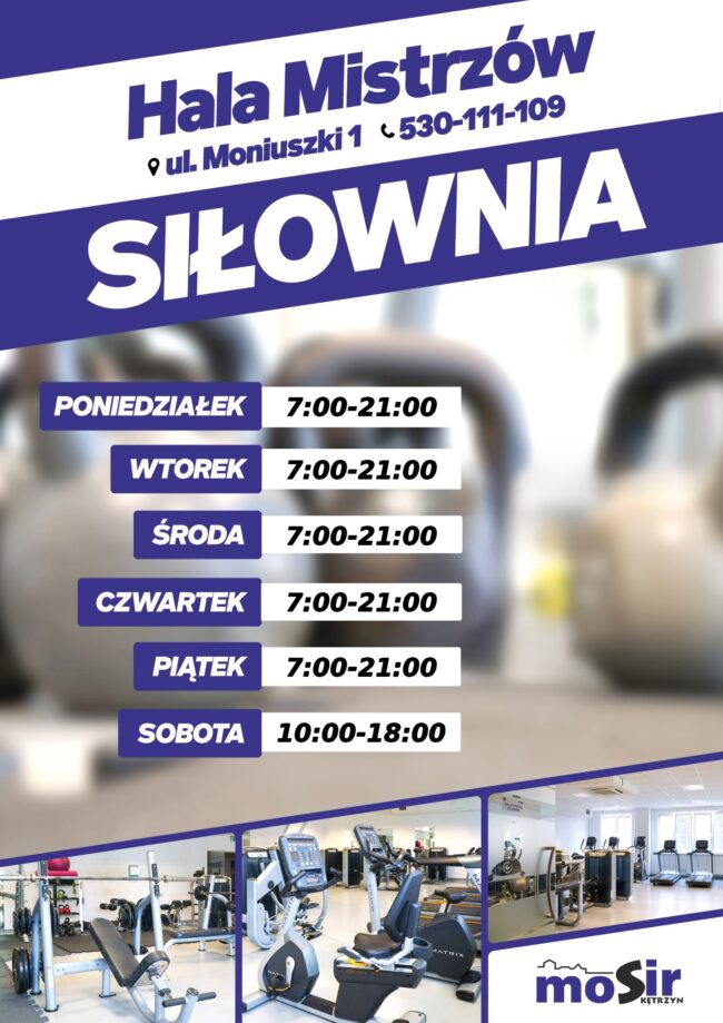 Harmonogram siłowni