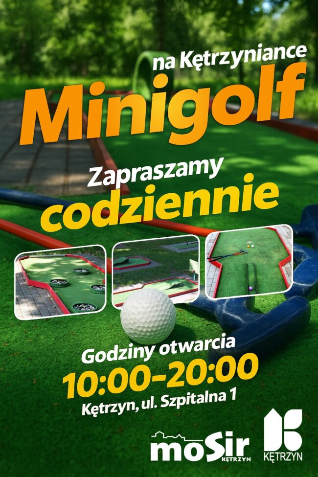 Na kętrzyniance Minigolf