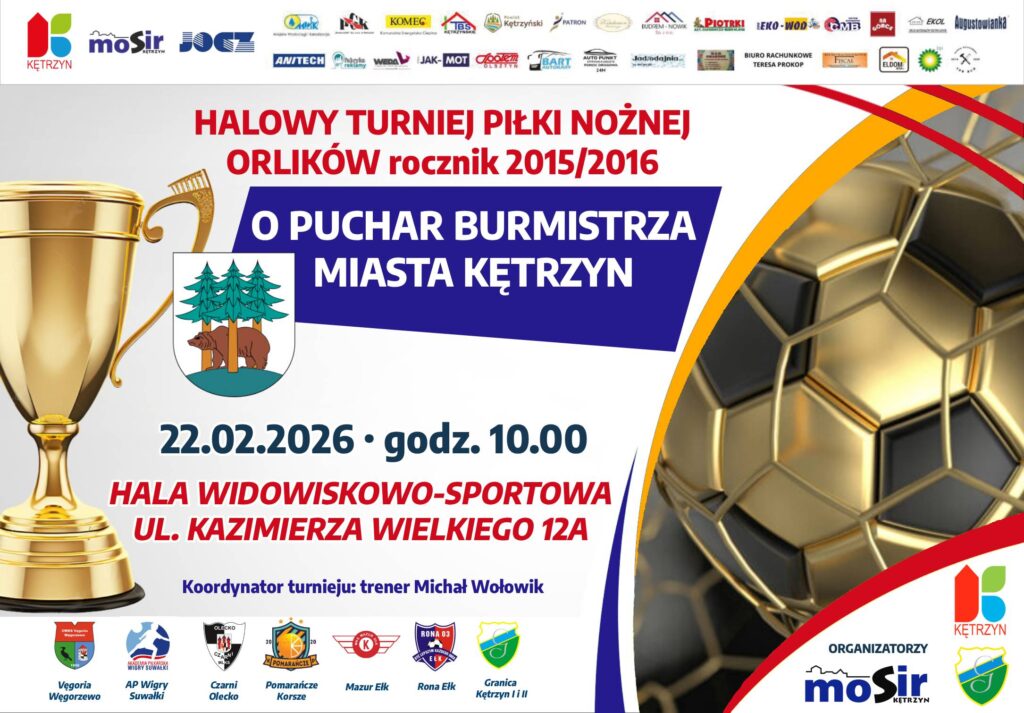 Halowy Turniej Piłki Nożnej Orlików rocznik 2015/2016