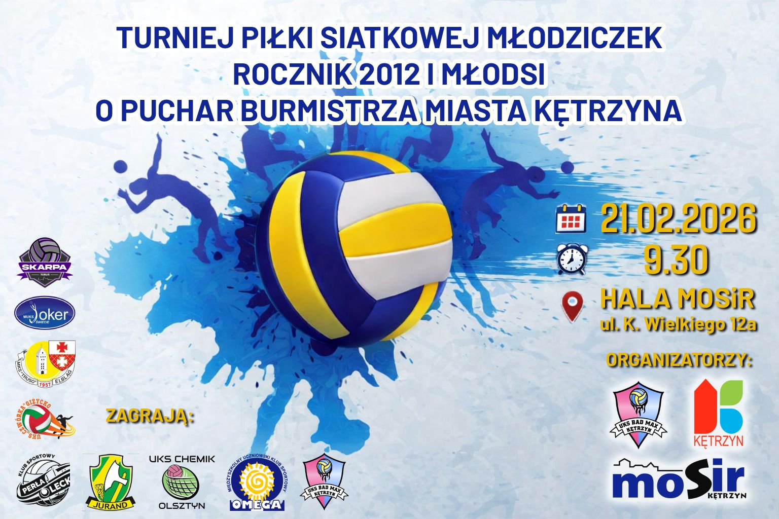Turniej młodziczek rocznik 2012 i młodsi o Puchar Burmistrza Miasta Kętrzyn